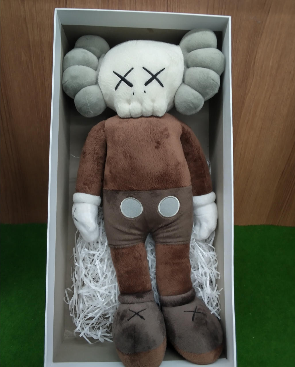 KAWS OriginalFake オリジナルフェイク 初期 クッション 緑・黄 KAWS