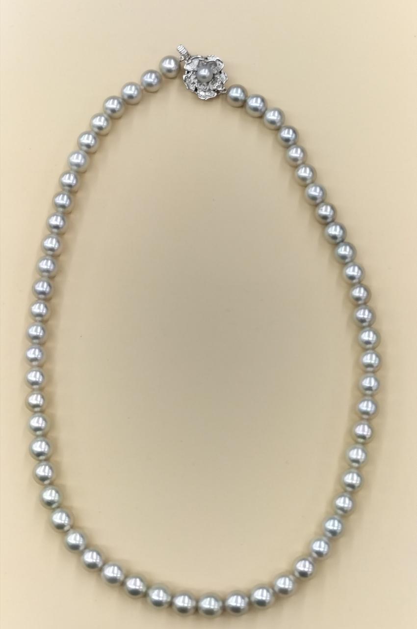 □24時まで□ジュエリーマキ K18 パール アンクレット 750 真珠 美品