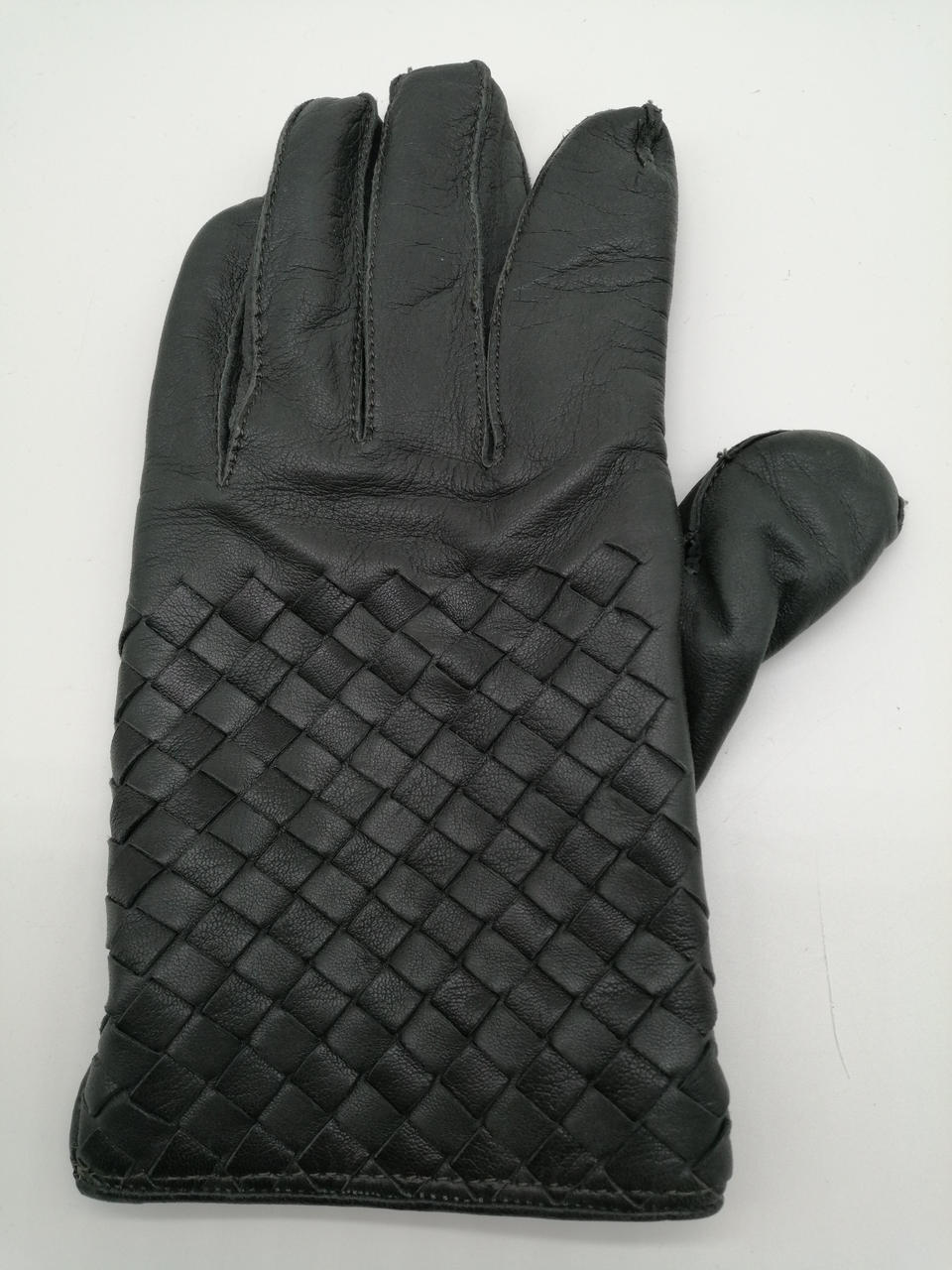 ボッテガヴェネタ(BOTTEGA VENETA)|イントレチャート レザーグローブ