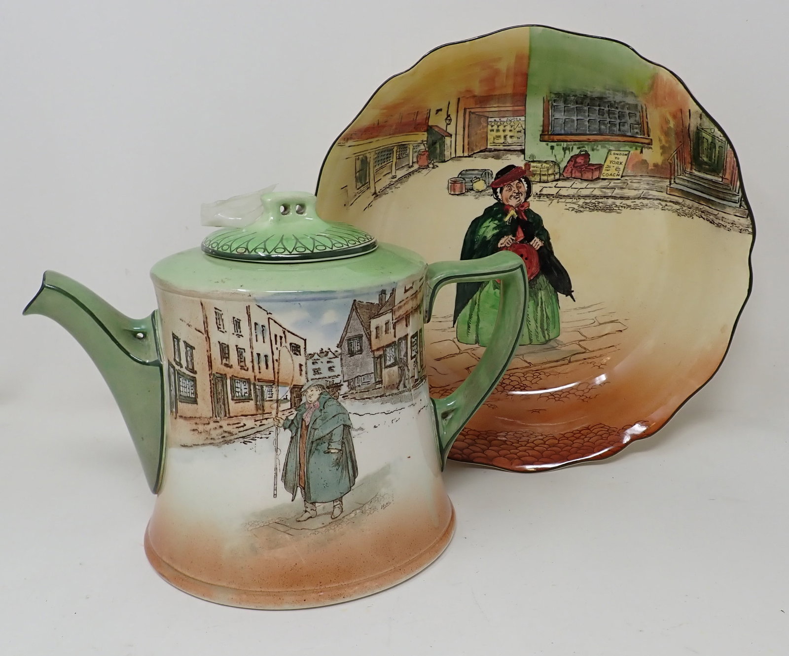 ディケンズのティーポット ディケンズの日々のシーンを描いた