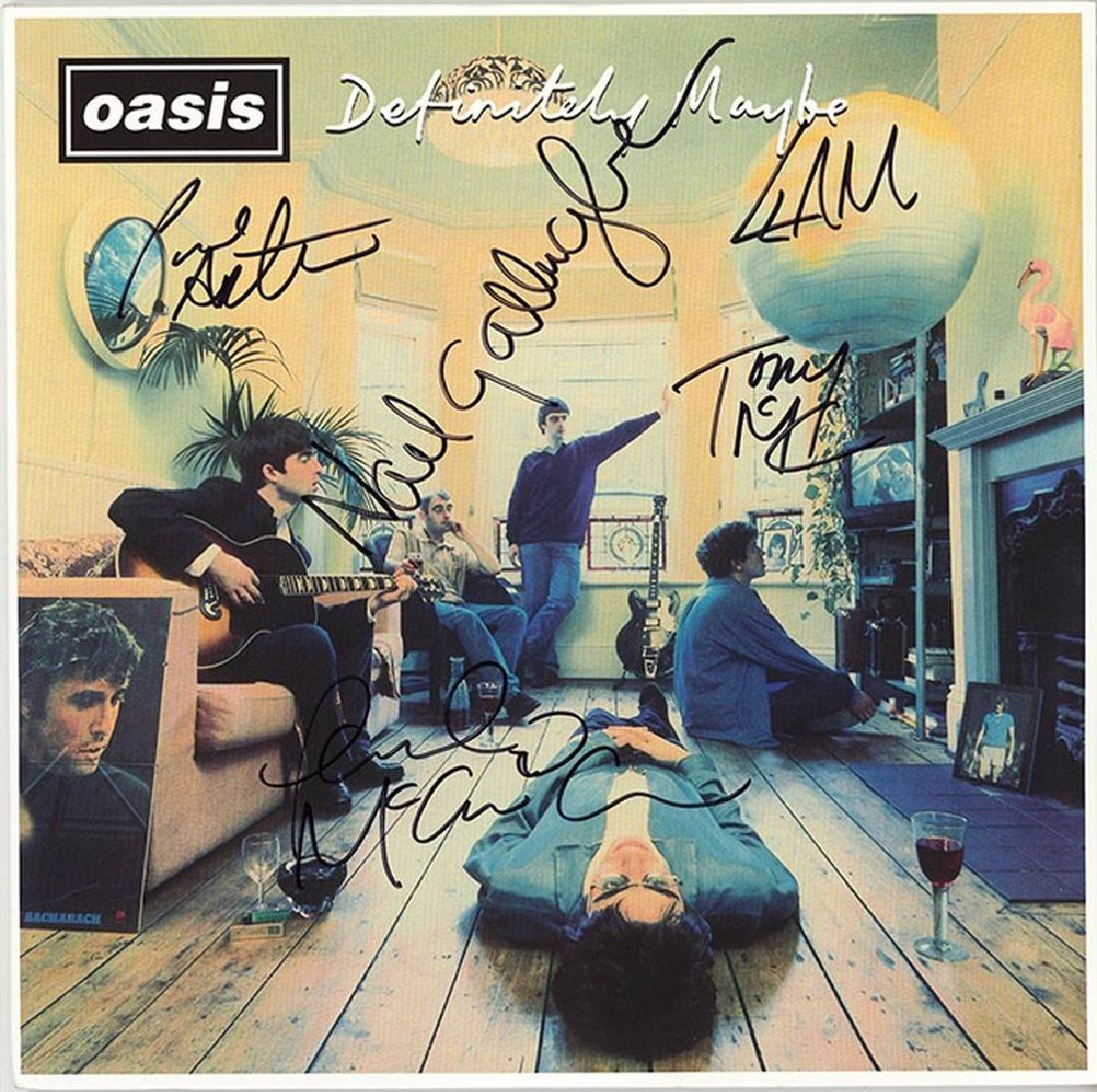 definitely maybe 直筆サイン OASIS ファーストアルバムロゴ 【公式通販】