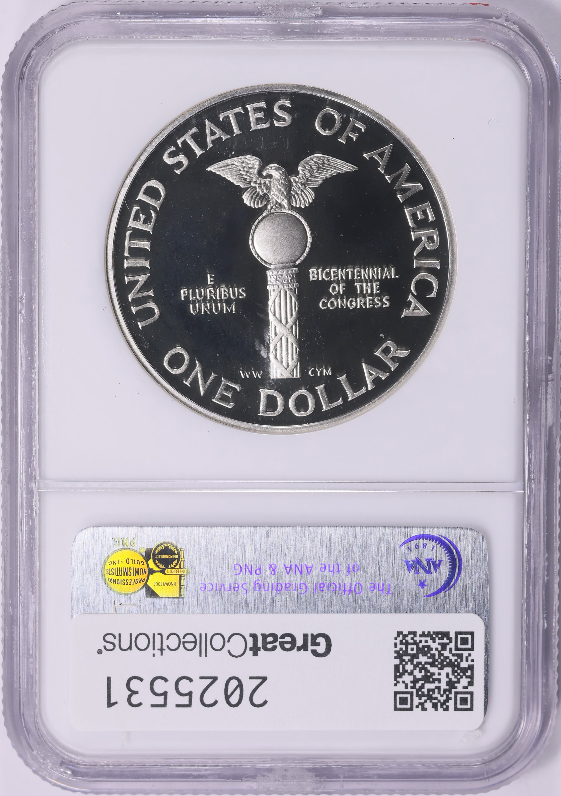 1989-S Congress Bicentennial Silver Dollar NGC Proof-69 UC (Item