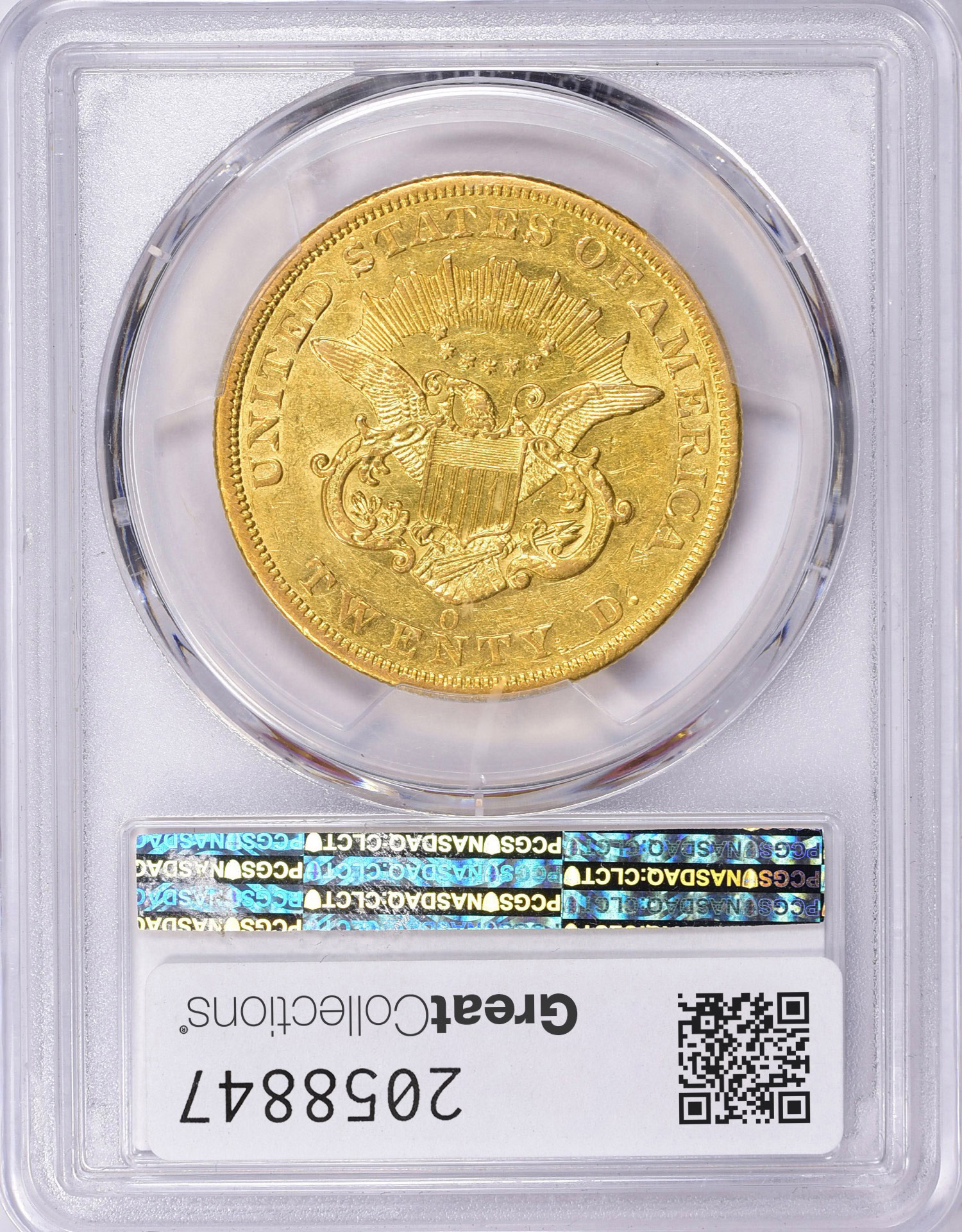 1859-O Liberty Gold Double Eagle PCGS AU-55 (Item 2058847