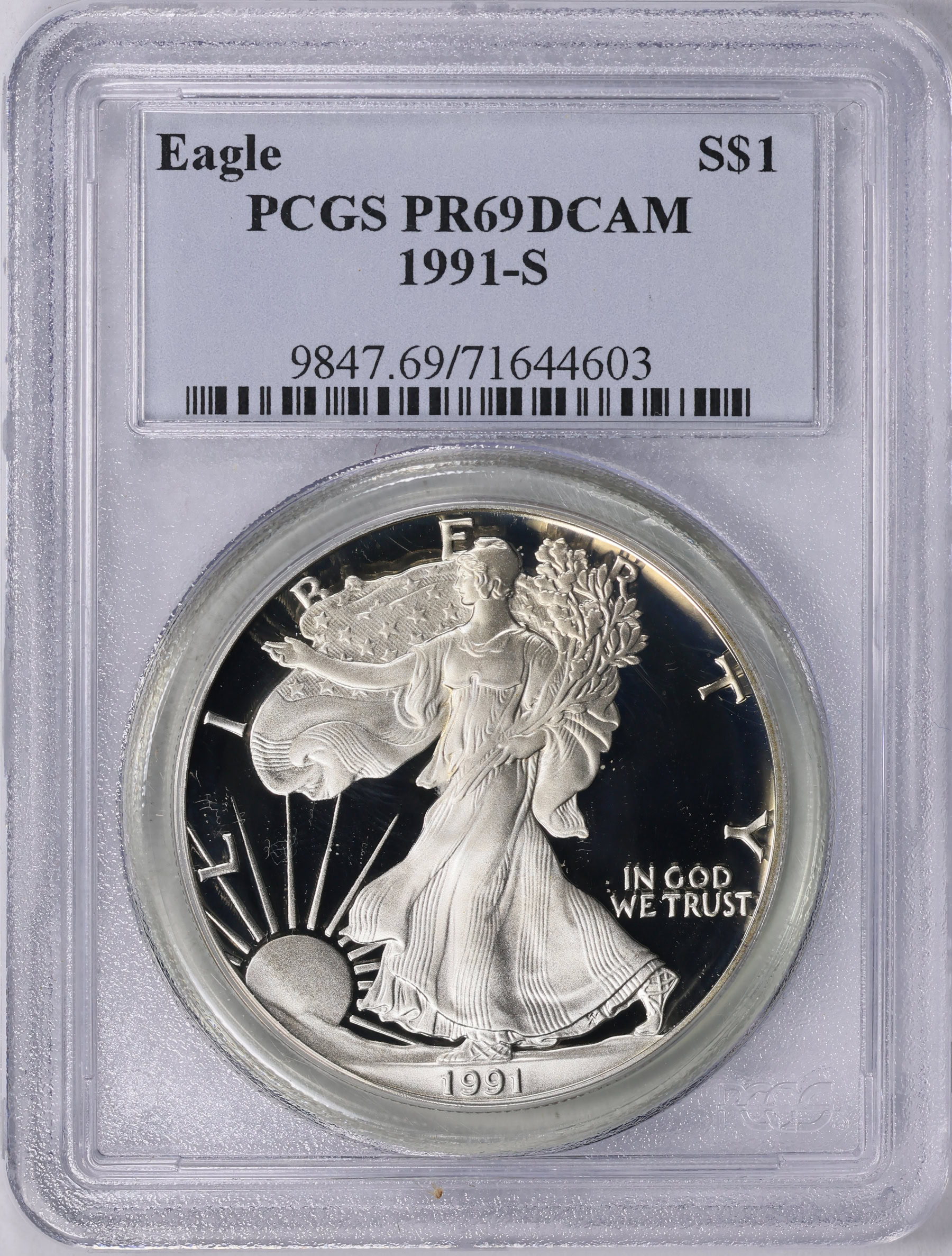 1991-S $1 Silver Eagle PCGS Proof-69 DCAM (Item 2050669