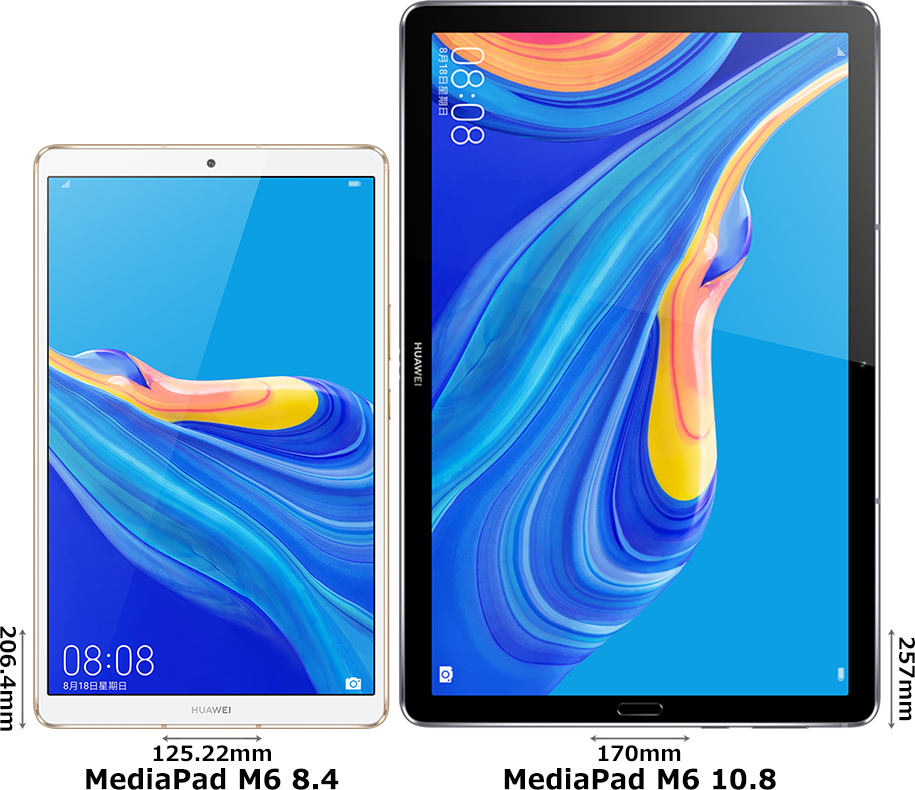 MediaPad M6 8.4インチ」と「MediaPad M6 10.8インチ」の違い - フォトスク