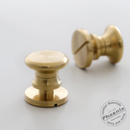 真鍮製 ダブルネジ(削り出し)【※仕様変更予定 次回納期未定】 | ヌメ革