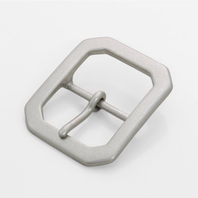 バックル 903-40 艶消しニッケルシルバーメッキ | ヌメ革と真鍮金具と