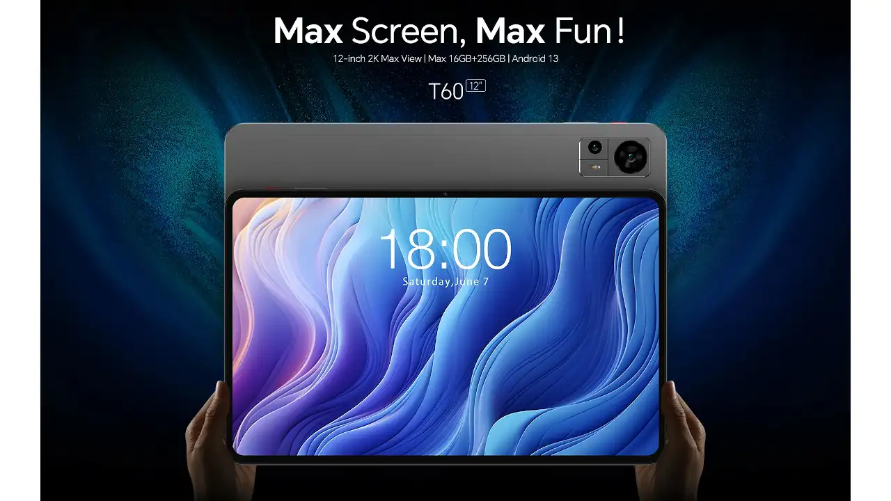 Teclast T60 発表、12インチ2KディスプレイのAndroidタブレット