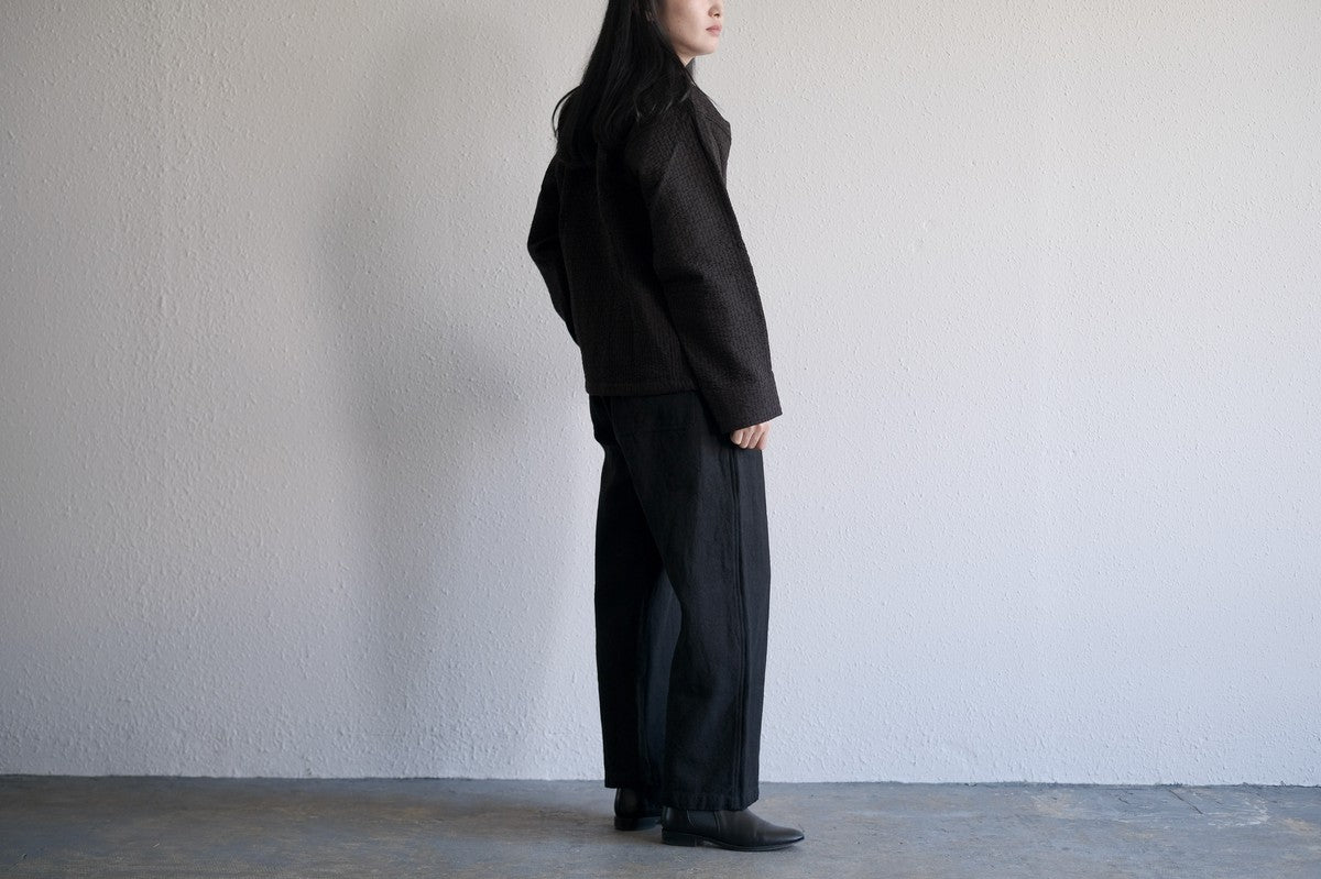 MITTAN / 亜麻苧麻ワイドパンツ 炭 PT-92 / unisex – PINT_MN
