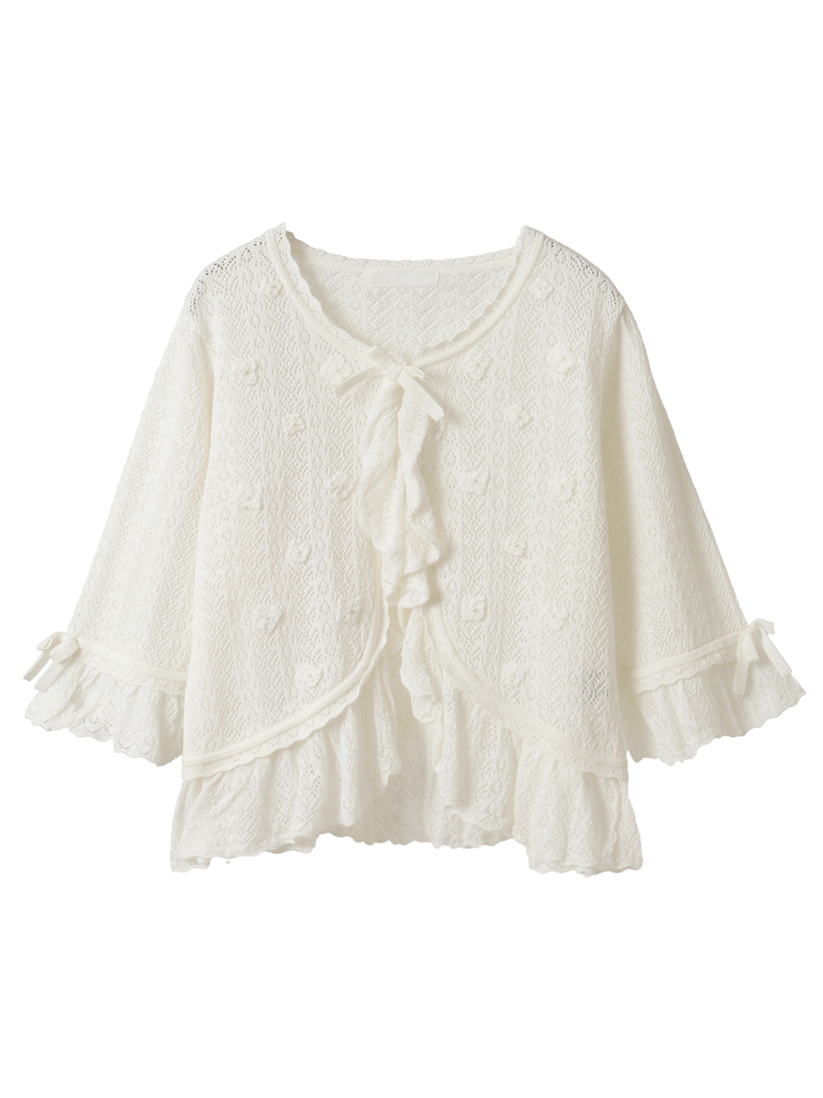 あじさいモチーフ使いニットボレロ｜ピンクハウスオフィシャル