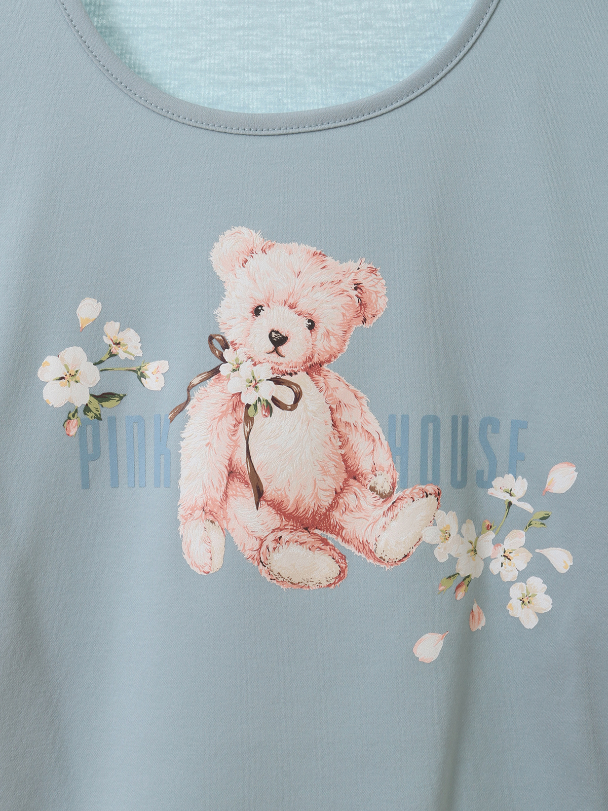 桜Teddyプリントカットソー｜ピンクハウスオフィシャルオンライン