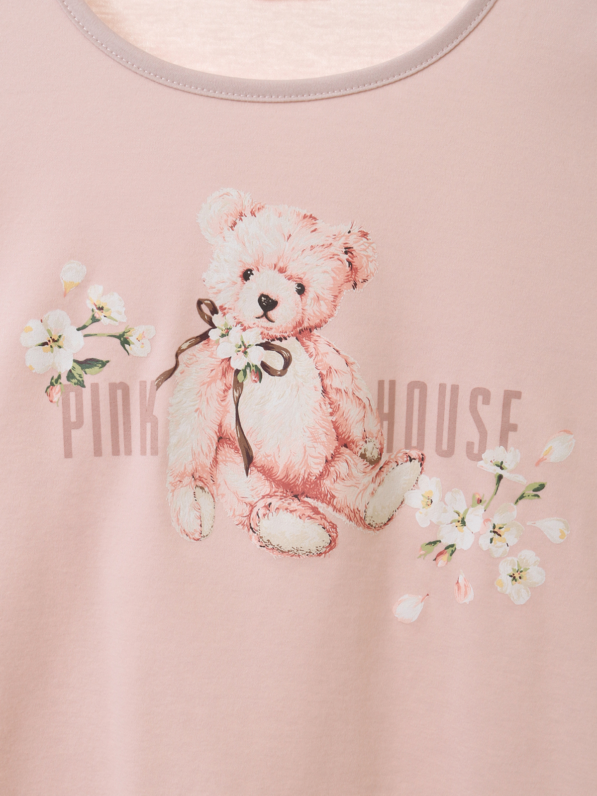 桜Teddyプリントカットソー｜ピンクハウスオフィシャルオンライン