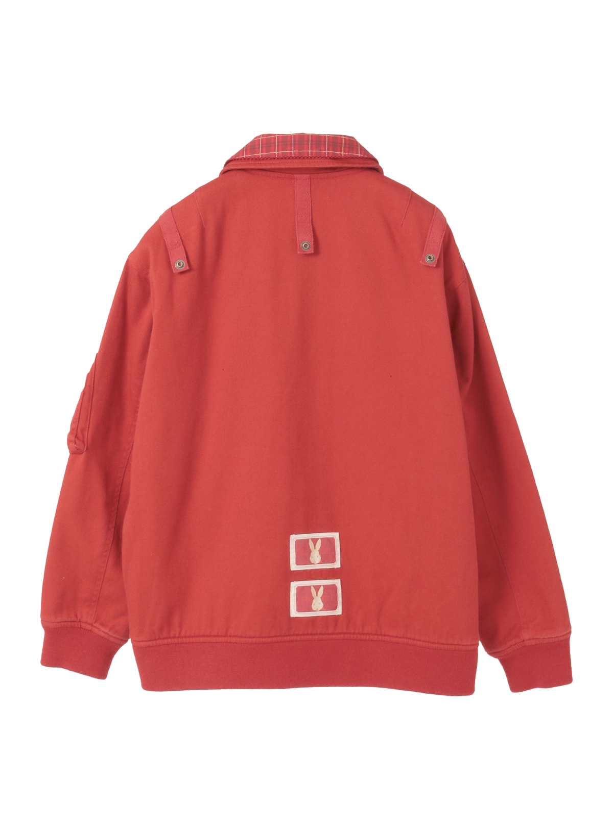 ハロウィーンワンダーランドワッペン使いゼッケン付きブルゾン｜ピンク