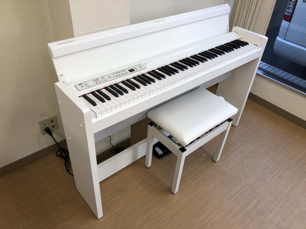 人気商品！】KORG コルグ 電子ピアノ LP-380 ホワイト 88鍵盤 イス付き