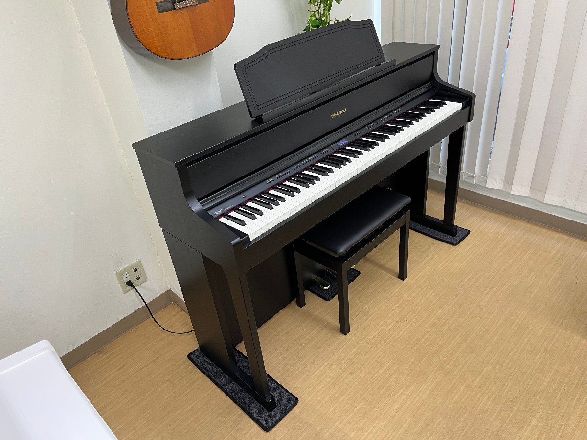 Roland HP605-GP 2018年製 中古 電子ピアノ 木製鍵盤 椅子付き