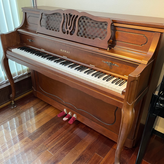 Wandellung アップライトピアノ ダークブラウン ヤマハ | インテリア