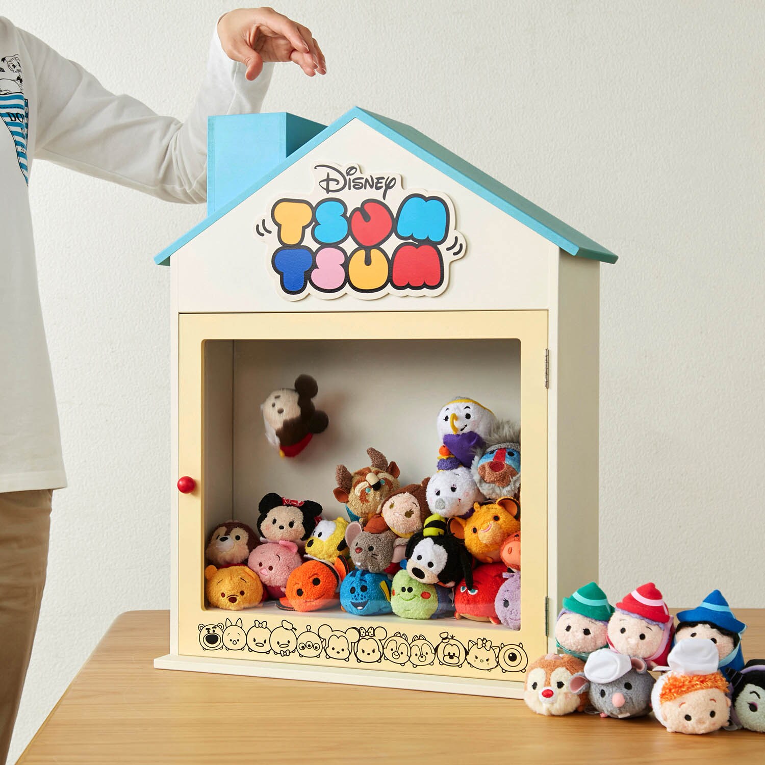 Disney 廃盤品ツムツムぬいぐるみ収納ボックスとキャラクター13体セット