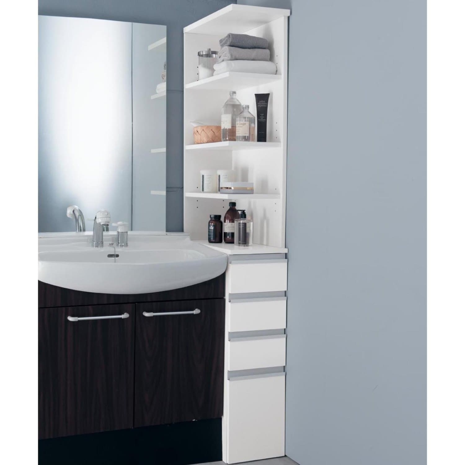 サイズが選べる隙間サニタリーラック （洗面所収納/隙間収納）｜通販の