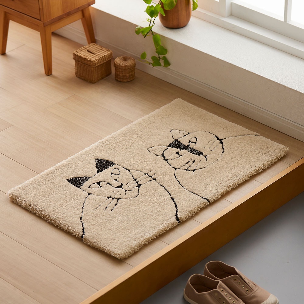 北欧調デザインの玄関マット(リサ・ラーソン/Lisa Larson)｜通販の