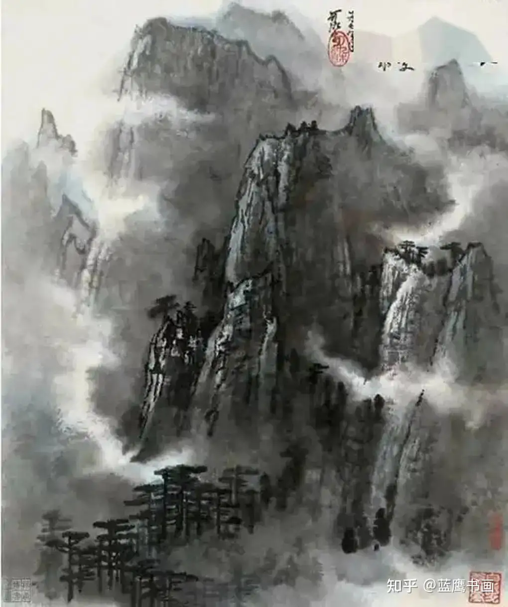中国古美術 清代 王原祁作款 山水画 水墨画 宣紙 肉筆 六尺中堂画