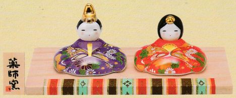 薬師窯と昭峰窯・九谷焼の陶器とガラスの雛人形 全品特価で通販