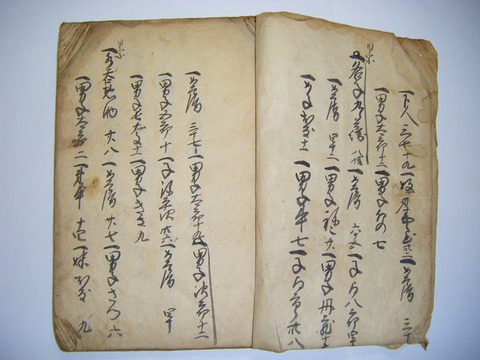 江戸 初期 延宝9年 古文書 伊達 仙台 藩 宗門 人別「登米 楼台村 当高