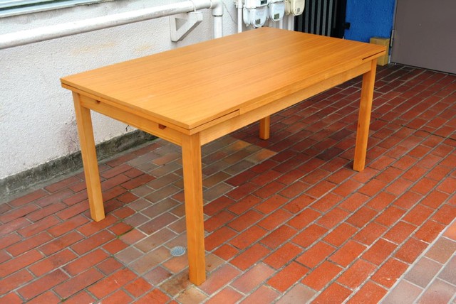 無印良品 MUJI 木製 オーク 無垢材 エクステンション ダイニング