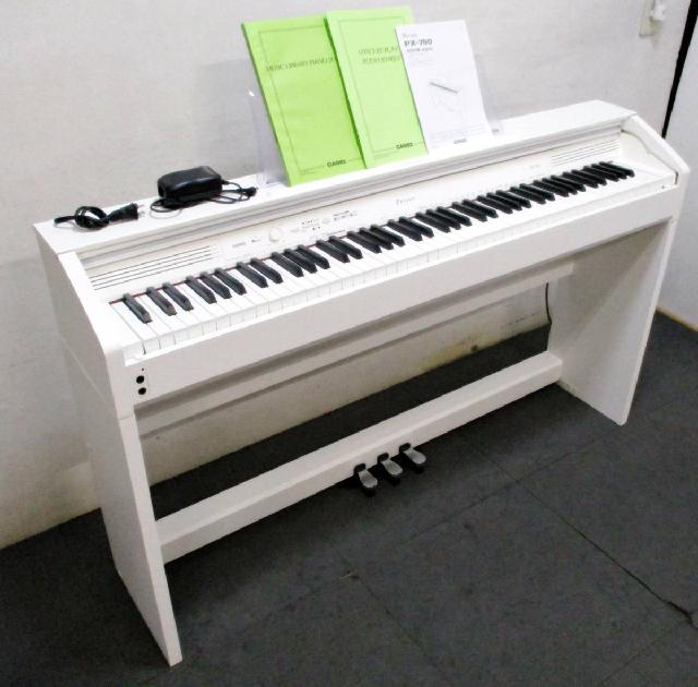 良好 CASIO カシオ Privia PX-760WE 電子ピアノ 88鍵 ホワイト 直 F2378523