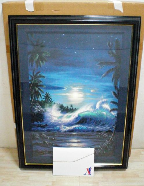 クリスチャン・リース・ラッセン 自然風景画 「マウイムーンII」印刷物