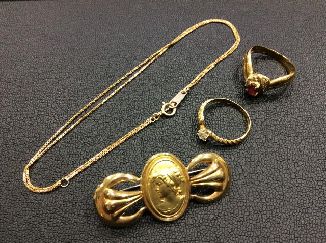 k18金 ．750．トレベール、ブローチ(未使用) N o.1340.