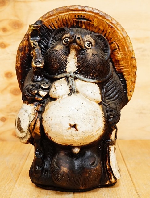 レア 骨董品 狸 タヌキ たぬき オブジェ 陶器 貴重 レア骨董品狸タヌキ