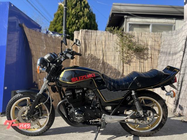 スズキ GSX400E ゴキ ゴールドライン鏡面BLACKカスタム