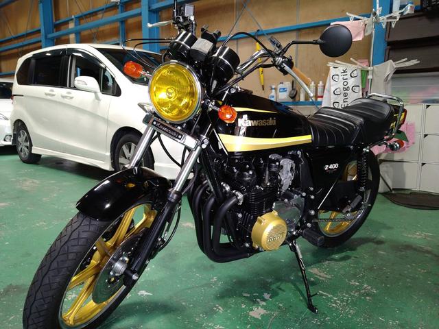 KAWASAKI Z400FX バイク ボディガラスコーティング KeePer