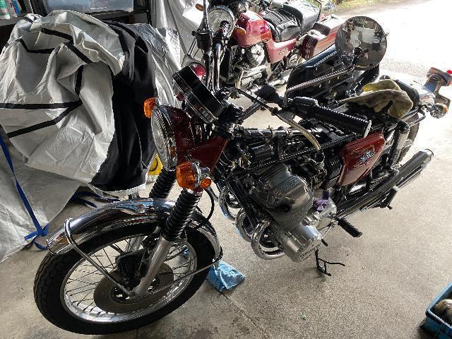 昭和45年式 cb750k 燃料タンククリーニングその他 オートサービス