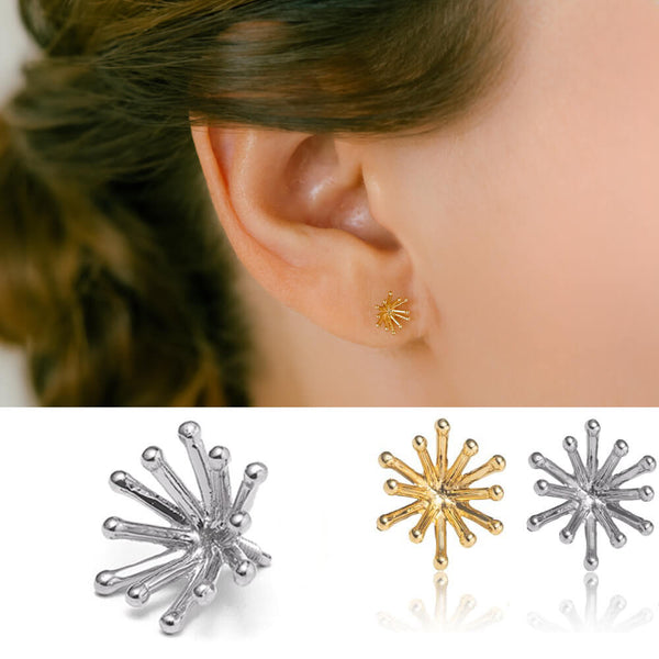 花火のボディピアス │K18/プラチナ ファイヤーワーク 軟骨ピアス