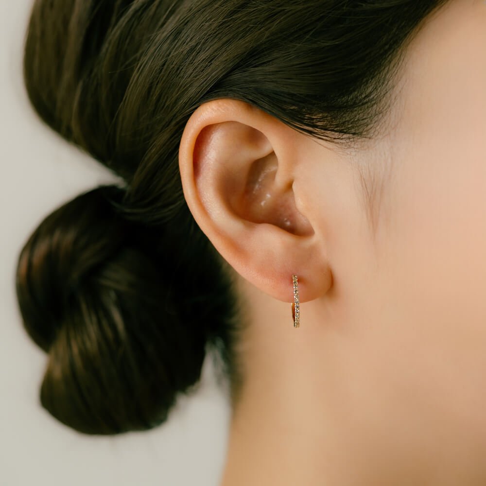 14kgfWMOPクリスマスキルトゴールドペイントピアス クリスマスツリー