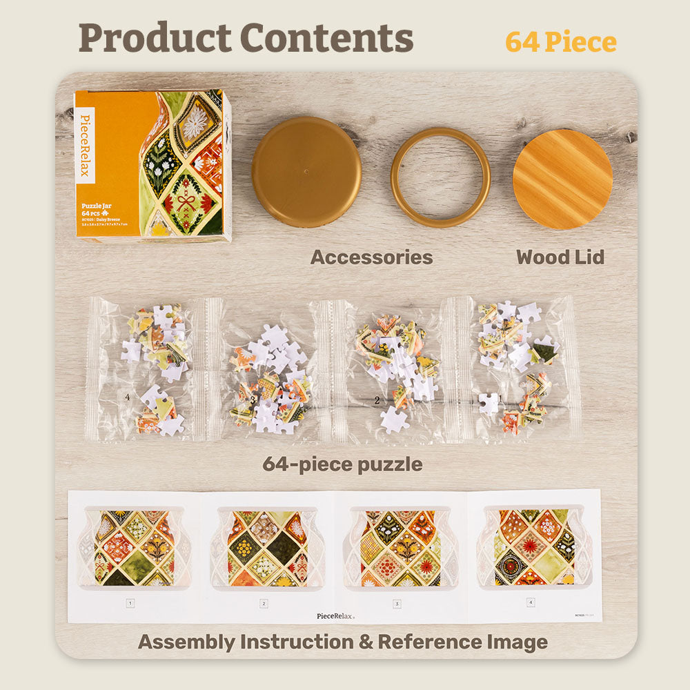 PieceRelax - BC1021 - Puzzle Jar - Live Cozy