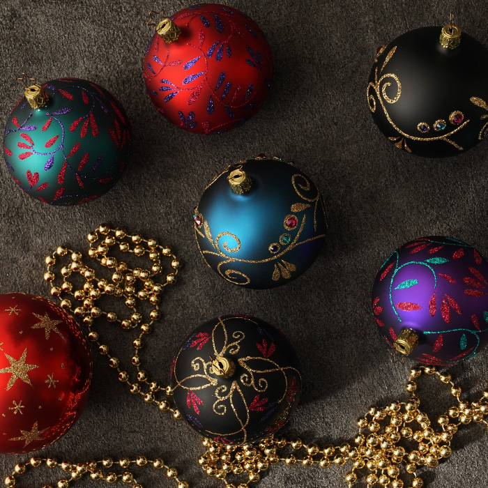 vintage German Inge glass クリスマスオーナメント 6個 vintage