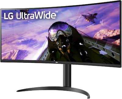 LG 34” LED Curved UltraWide QHD 160Hz FreeSync Premium Monitor