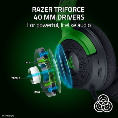 Razer Kraken V4 X Wired Over the Ear Gaming Headset for PC, Mac