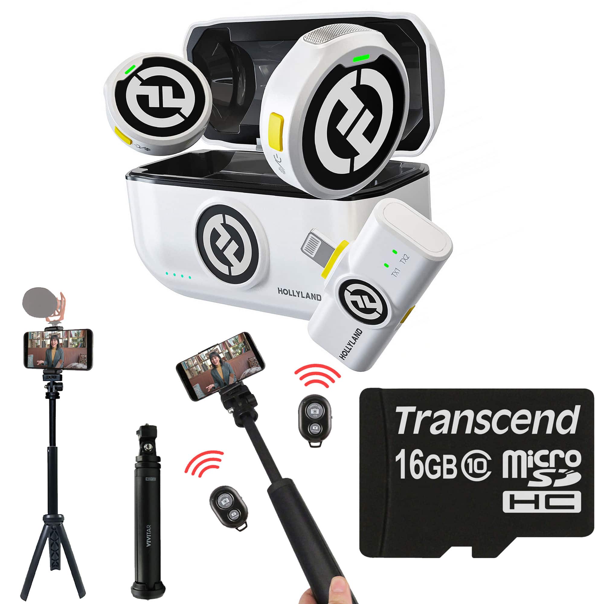 HOLLYLAND LARK M2 Microphone System w/ Lightning Connector Content