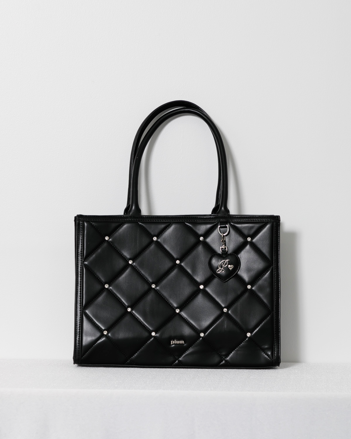 Pium トートバッグ ビジューキルティングトートバッグ – pium