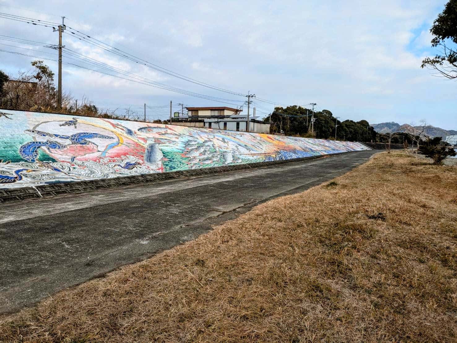 ナニコレ珍百景】佐伯の巨大壁画「佐伯州浜竜宮図」が圧巻！無料で