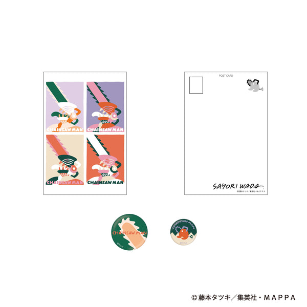 チ*シ様 チェンソーマン×タワーレコード ポストカード・缶バッジ 2個