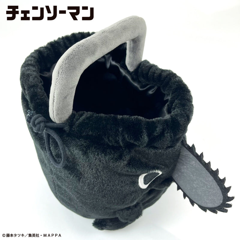 Pochimart】チェンソーマン ブラックポチタ ぬいぐるみ巾着【日本