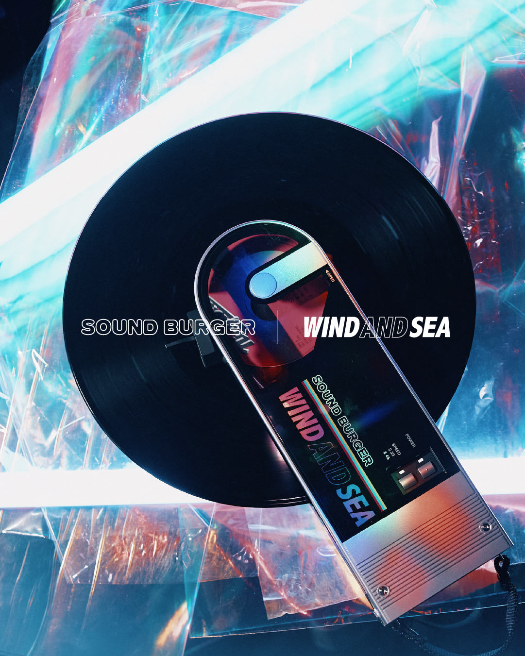 サウンドバーガー」と〈WIND AND SEA〉のコラボレーションが数量限定で