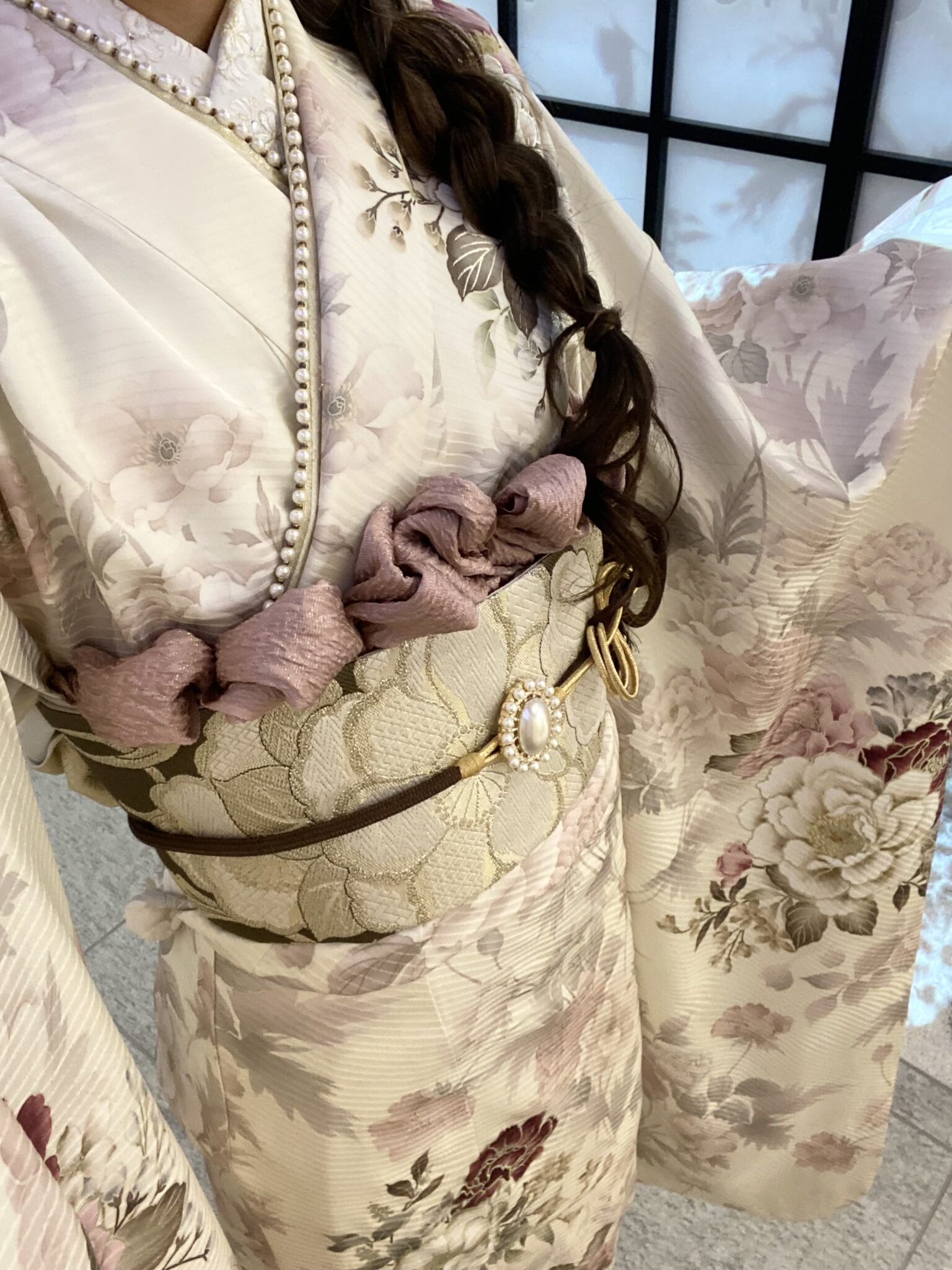 🤎Nostalgic🧸花柄がロマンティックな洋風振袖✨🥀 | kimono hearts