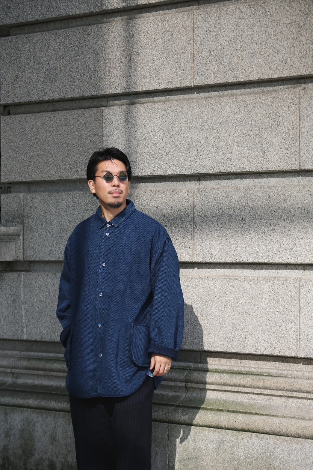 PC KENDO SHIRT JACKET W / LAPIS & SILVER (LIMITED)