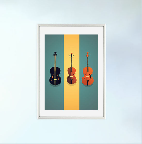 音楽の楽器のアートポスター:musical_instruments_ea94 通販