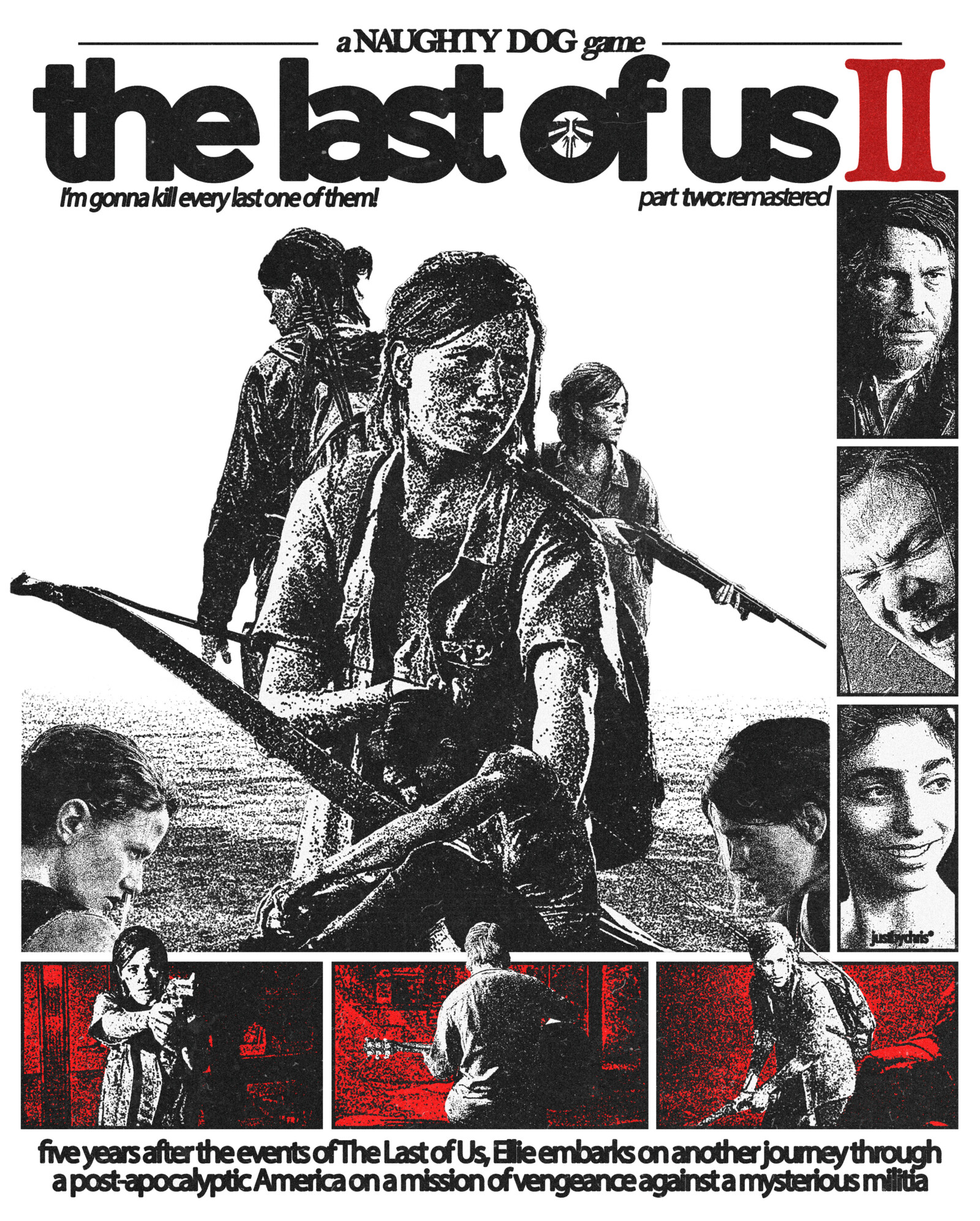 THE LAST OF US: PART TWO | Remastered (2024) | Poster By Justbychris*